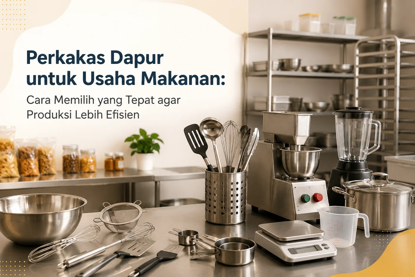 Perkakas Dapur untuk Usaha Makanan: Cara Memilih yang Tepat agar Produksi Lebih Efisien