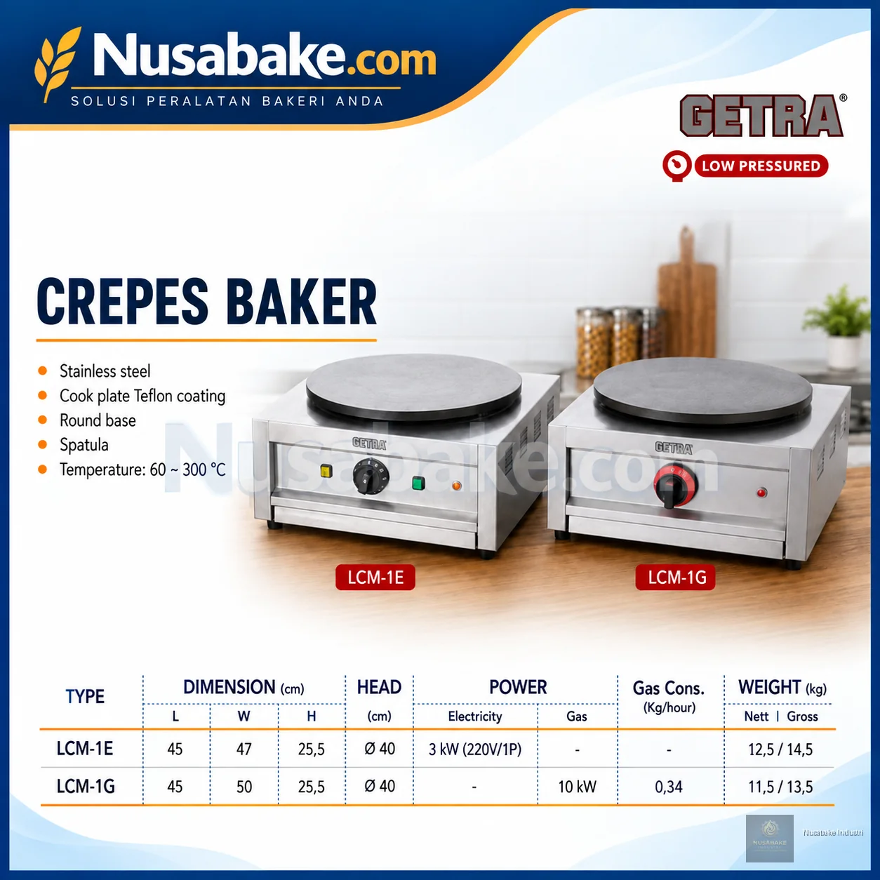 Foto Mesin Crepes Getra - Getra
