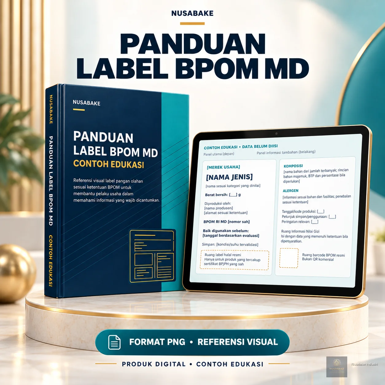 Pratinjau 2 Paket Ebook Legalitas Bakery Nusabake: Perizinan, Halal & Workbook