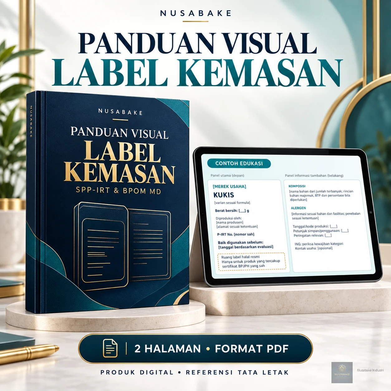 Pratinjau 4 Paket Ebook Legalitas Bakery Nusabake: Perizinan, Halal & Workbook