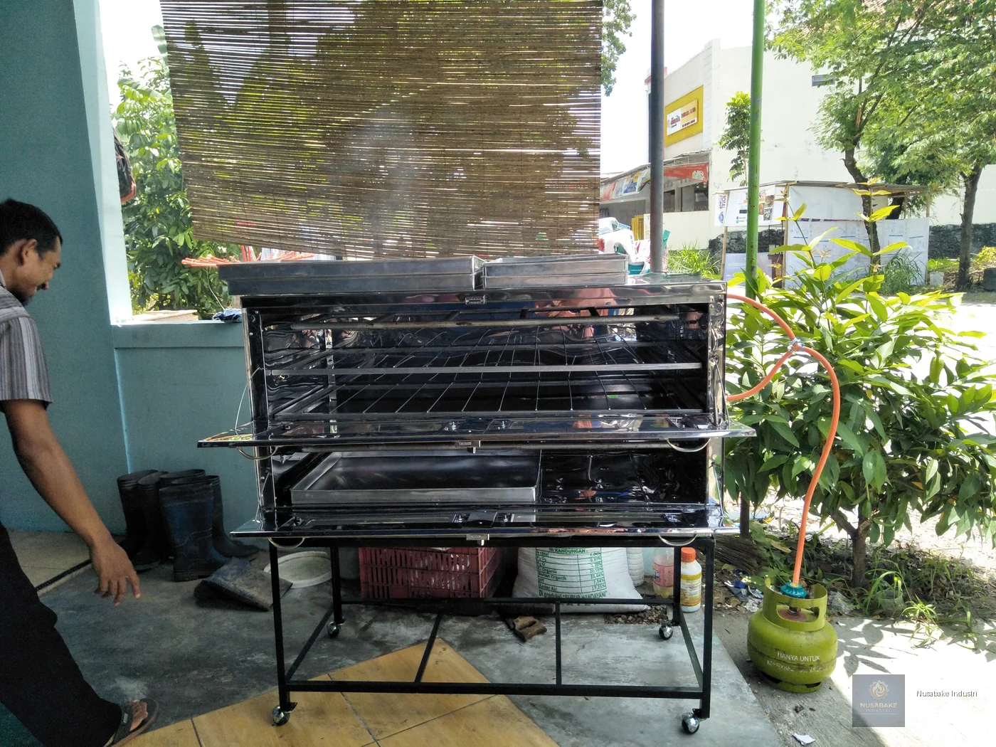 Oven Gas Stainless Ukuran 120 - gambar 4