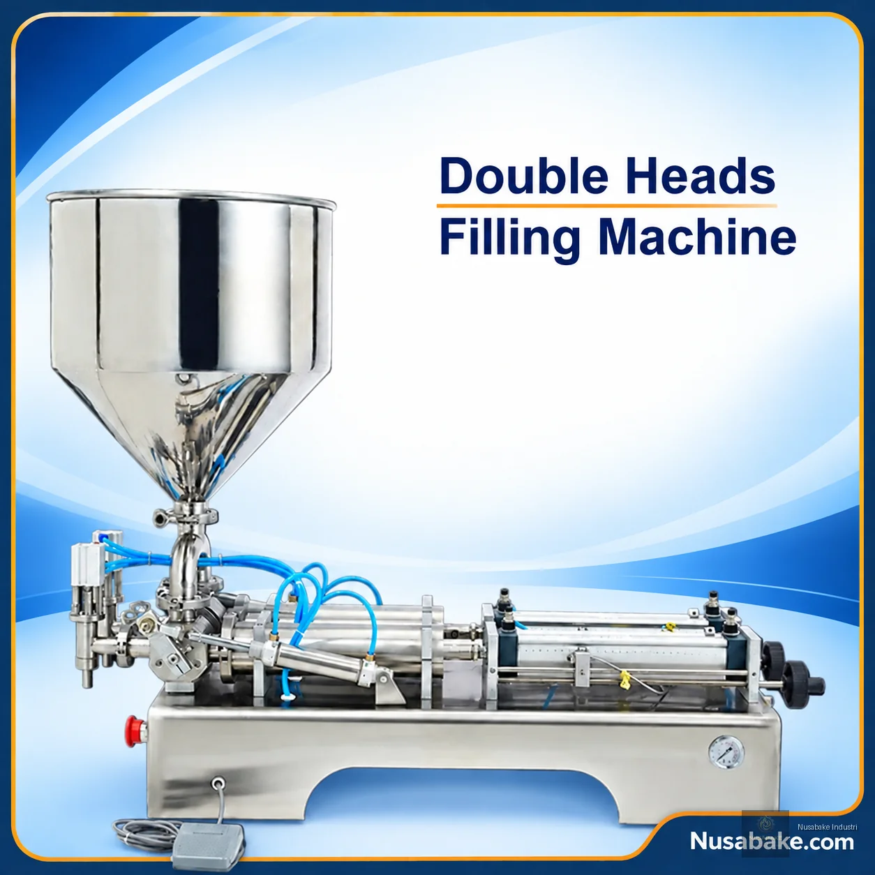 Double Head Paste Filling Machine 200-500ML untuk usaha bakery