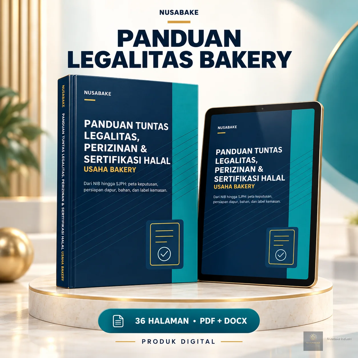 Pratinjau 6 Paket Ebook Legalitas Bakery Nusabake: Perizinan, Halal & Workbook