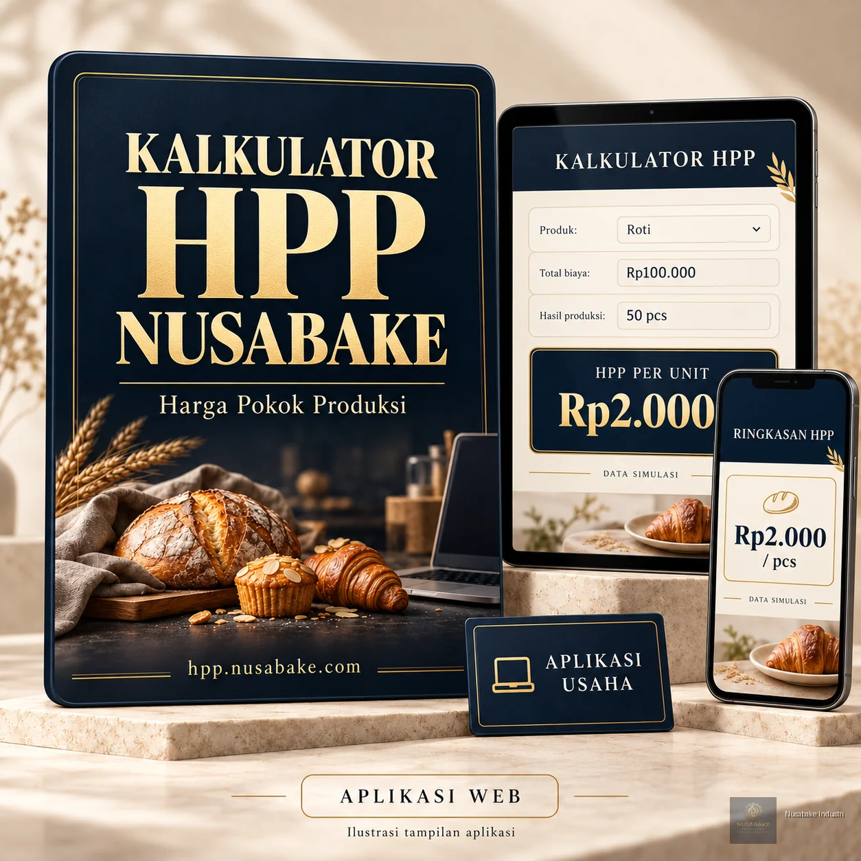 Sampul Kalkulator HPP Nusabake