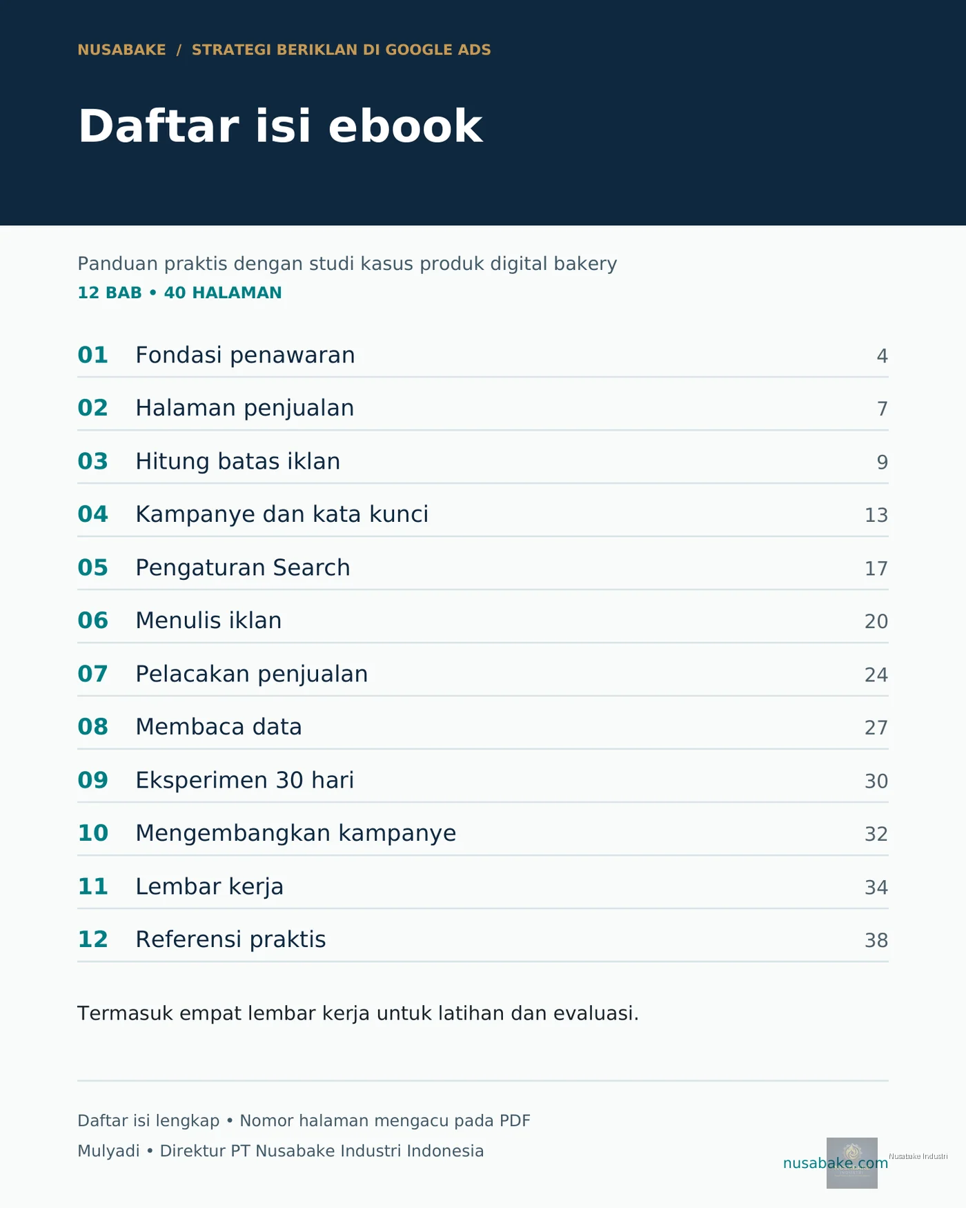 Pratinjau 1 Strategi Beriklan di Google Ads Edisi Lengkap 40 Halaman