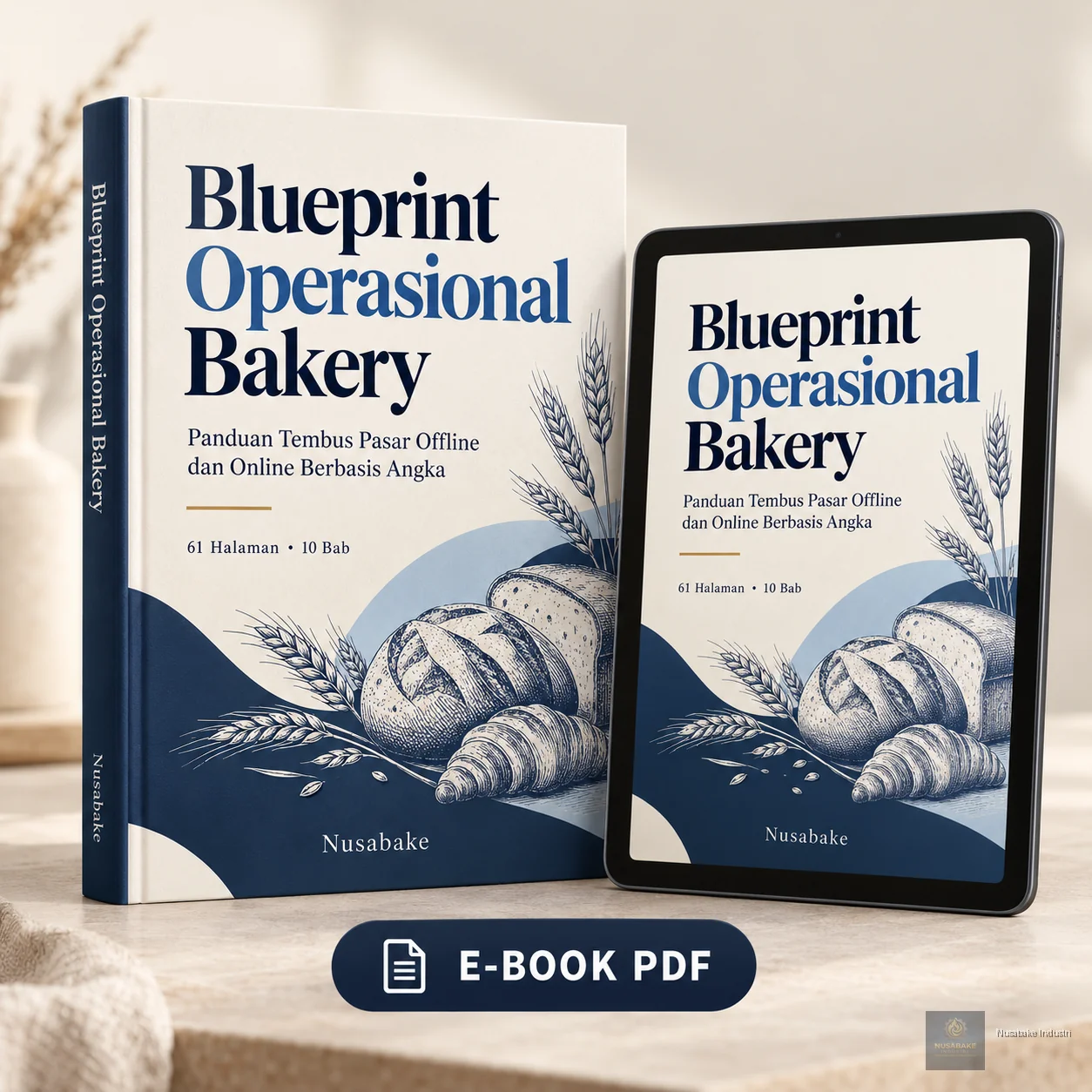 Sampul Blueprint Operasional Bakery — Ebook + Kalkulator Excel