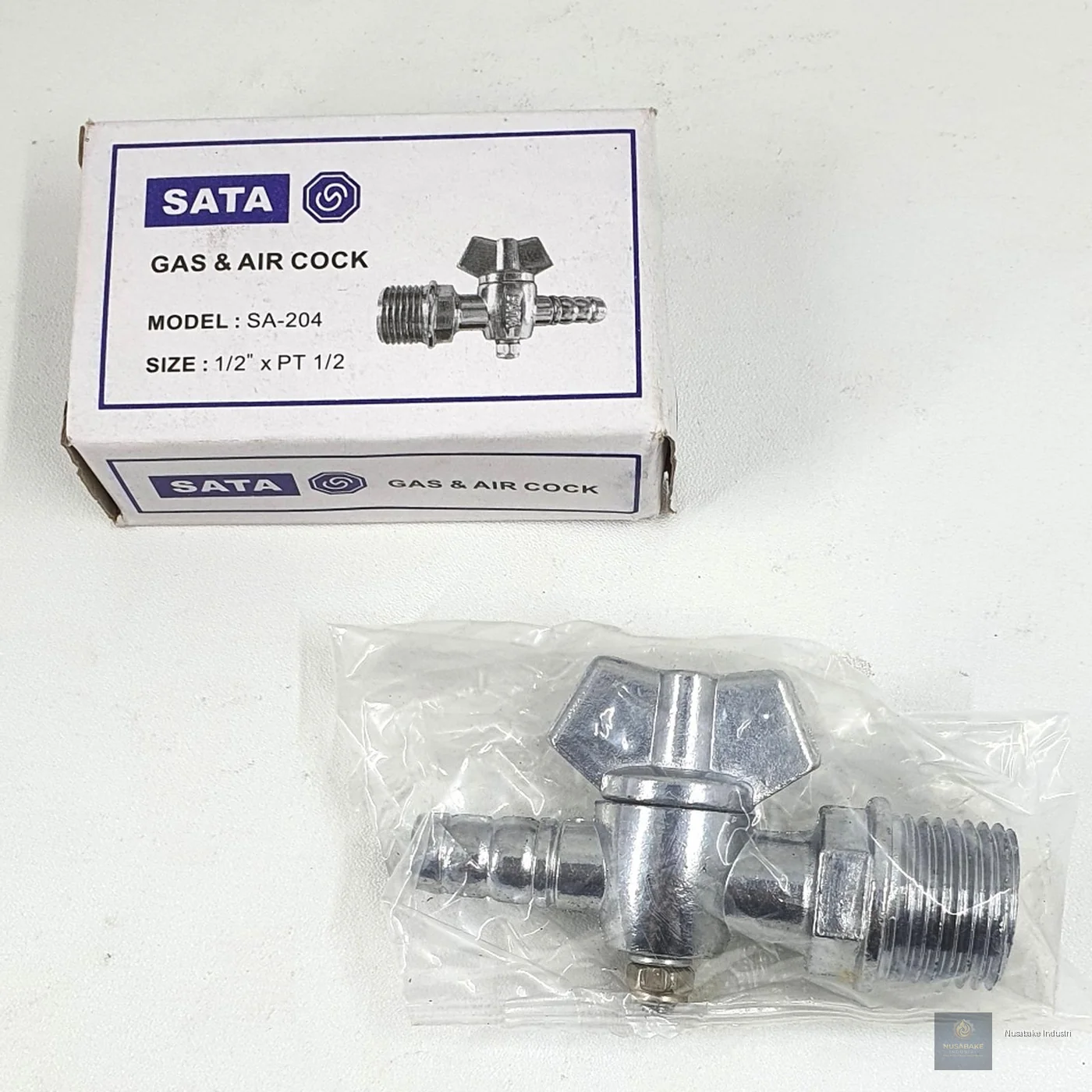 Foto SATA Kran Gas LPG & Air Cock - Kran Oven - Kran Kompor SATA 1/2 Inch - SATA