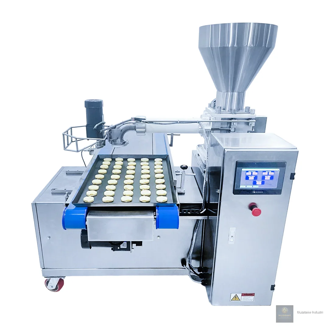 Peanut Cookies Machine With Slicing & Tray Arrangment - MASEMA untuk usaha bakery