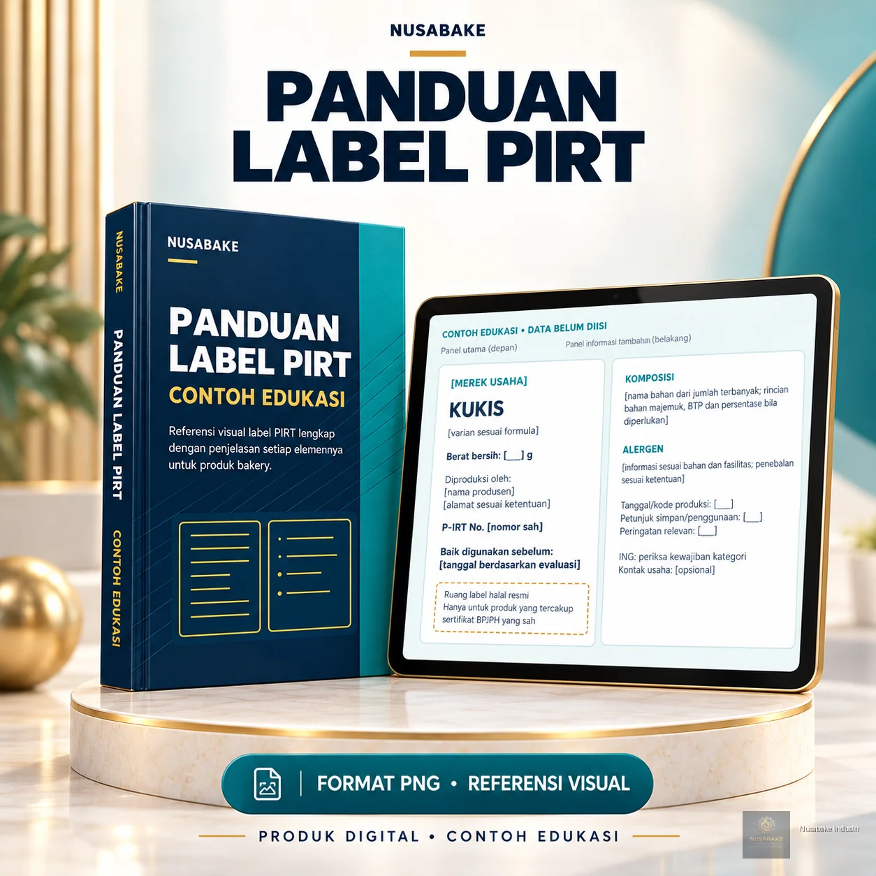 Pratinjau 1 Ebook Panduan Legalitas, Perizinan & Sertifikasi Halal Usaha Bakery Nusabake