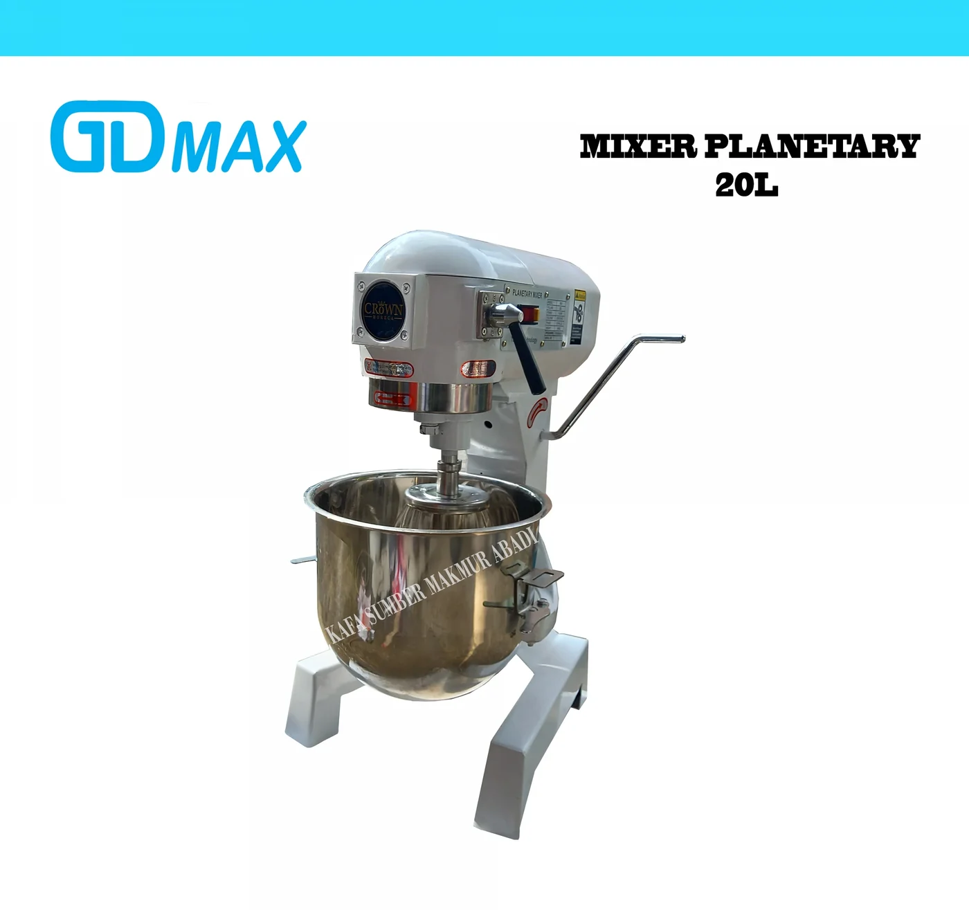 Mixer Planetary Crown 20 L - mesin bakery Nusabake Industri